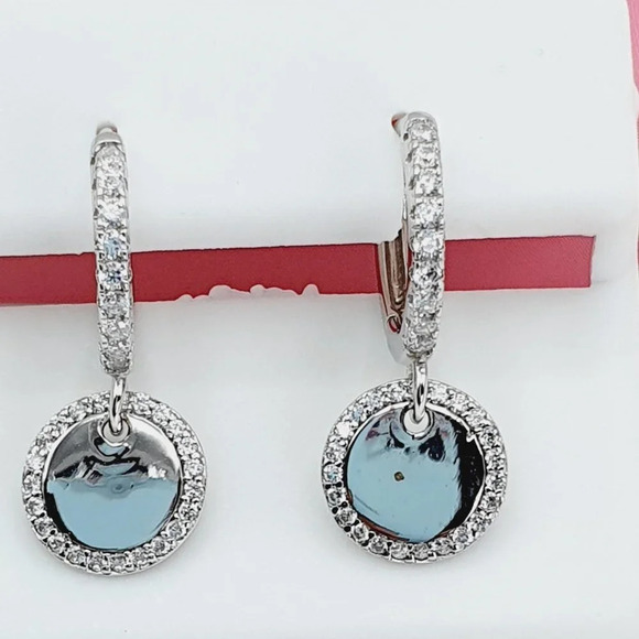 - "925 Sterling Silver Cubic Zirconia Earrings, U19254704 - Picture 9 of 11